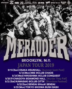NYハードコア・シーンの雄、MERAUDERの来日公演にSANDのサポートが決定!